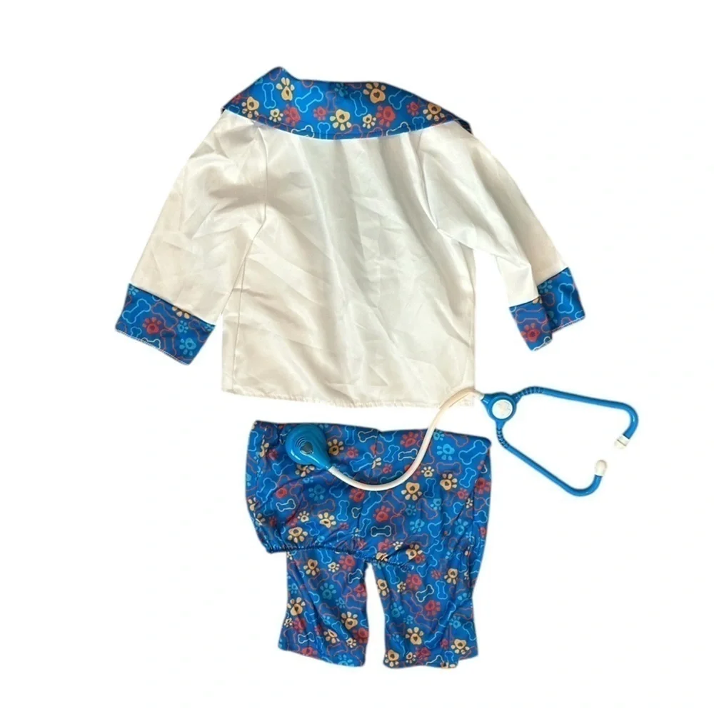 3Pc Veterinarian Pet Animal Doctor Coat Halloween Dress Ups Costume Set - Picture 2 of 2